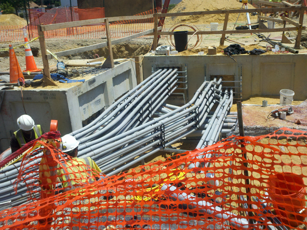Conduit ductbanks, engineered for transmission of high voltage power, installed by contractors with resultant subtle engineering decisions, often left off of scope and spec.